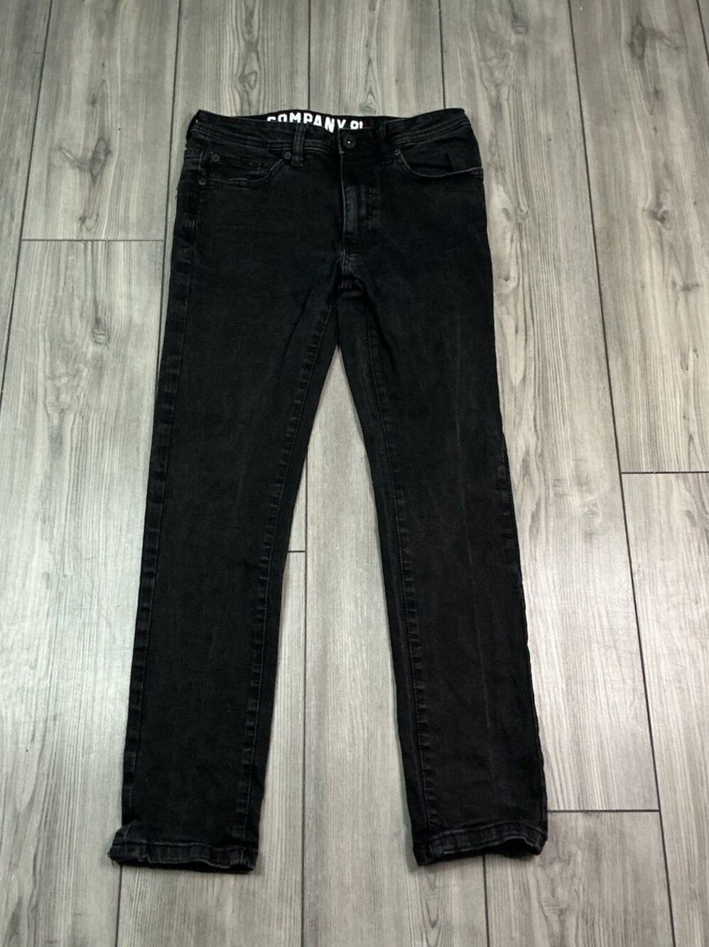 Company 81 Solid Black Skinny Jeans Stretch Denim Slim Fit Pants